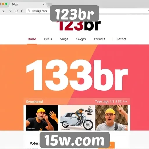 Análise da interface do usuário no site 123br